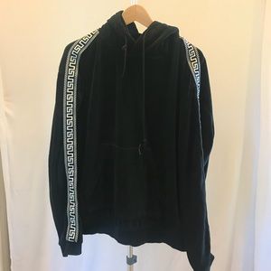 Checkered Sleeve Detail Hoodie